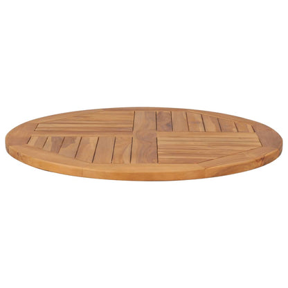 Pöytälevy teak pyöreä 2,5 cm 80 cm