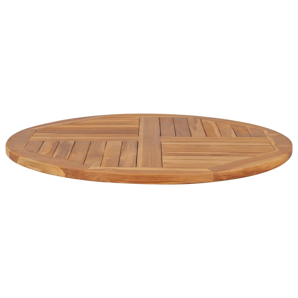 Pöytälevy teak pyöreä 2,5 cm 90 cm