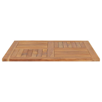 Bordsskiva massiv teak fyrkantig 90x90x2,5 cm