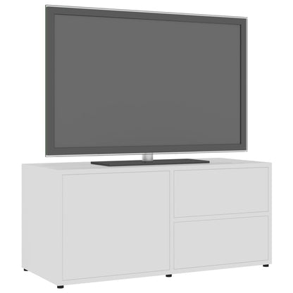 TV-möbel vit TV-bänk 80x34x36 cm