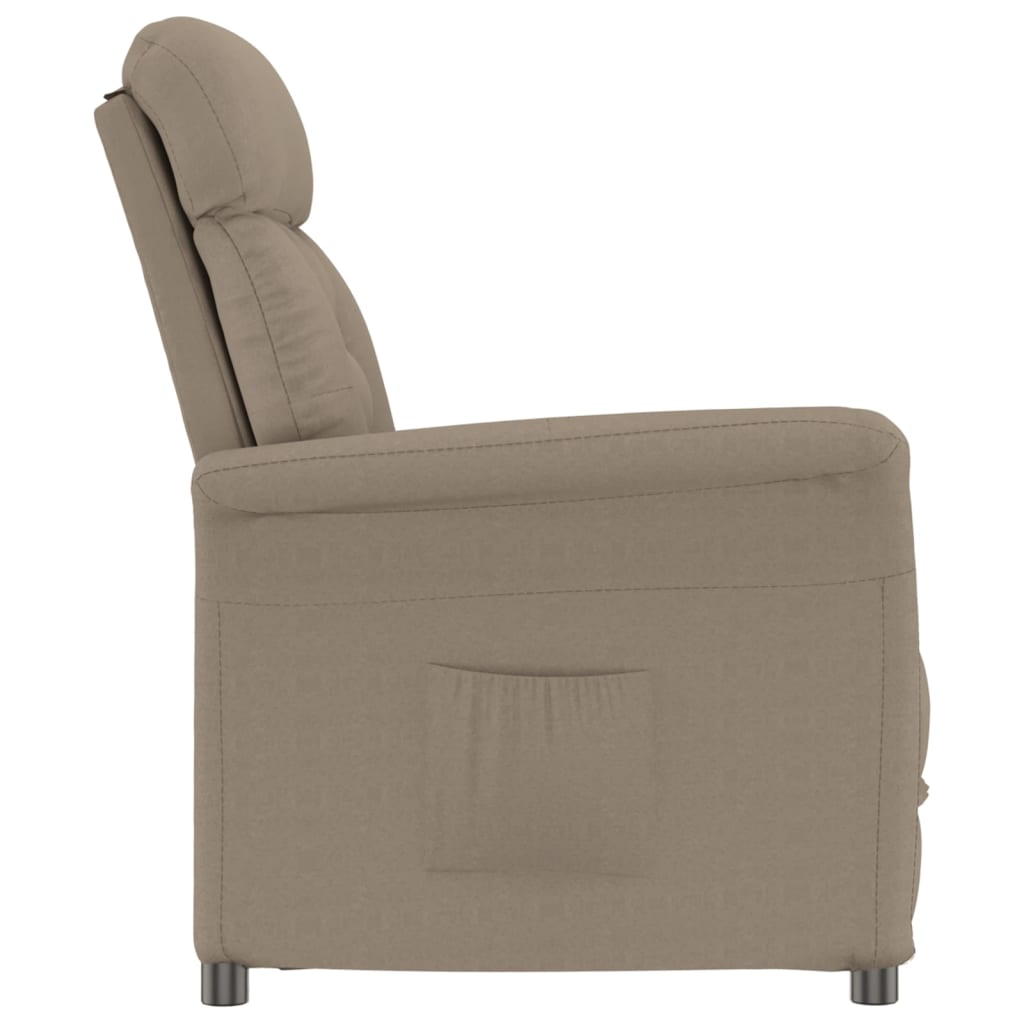 Nojatuoli Recliner taupe keinomokka