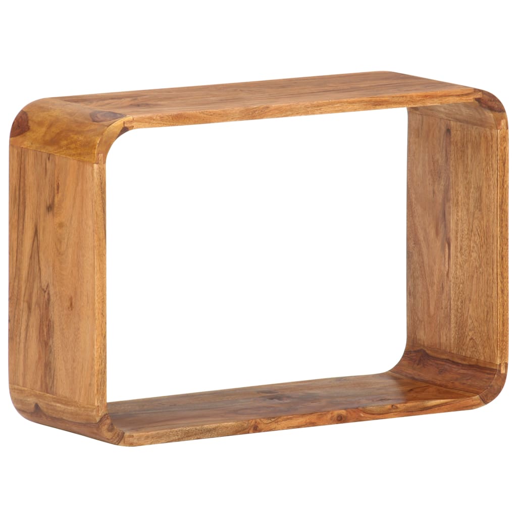 Sidobord Trä 3 delar massivt akaciaträ honungsfinish