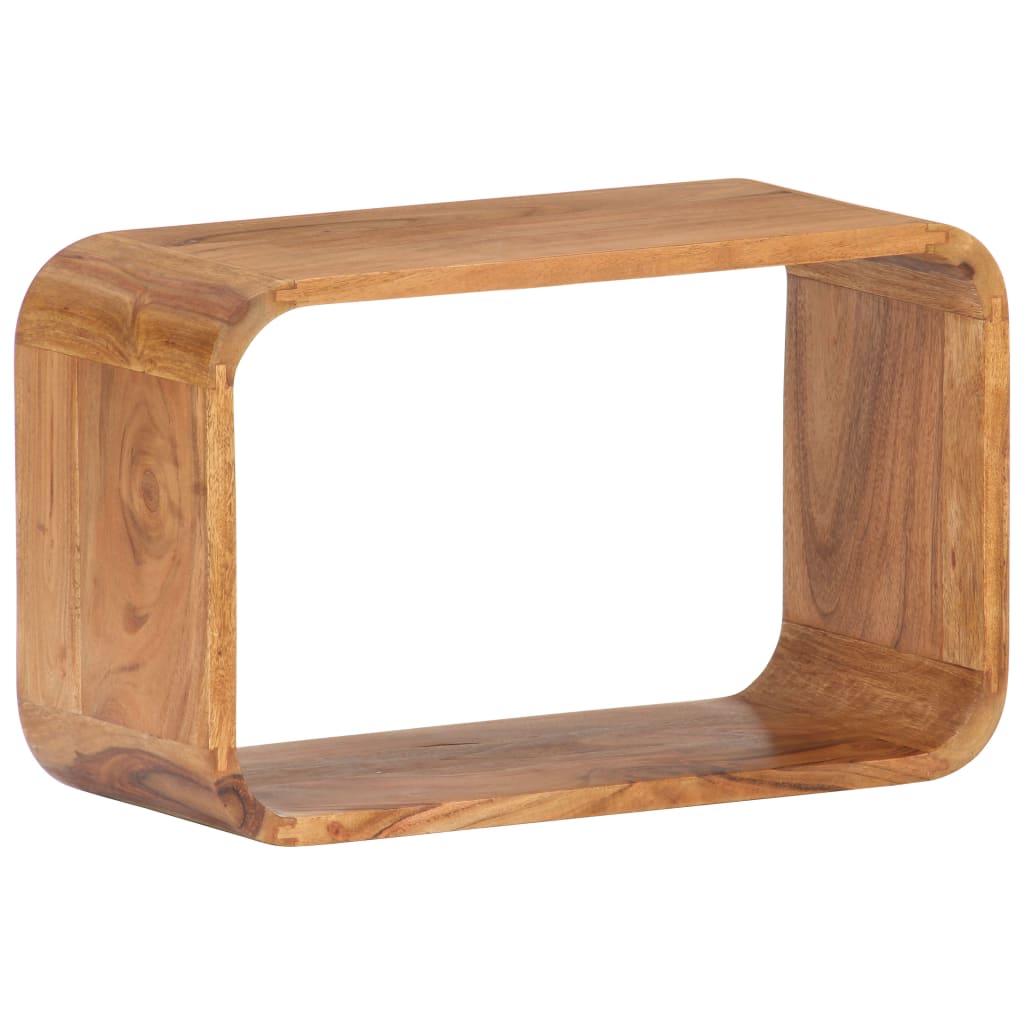 Sidobord Trä 3 delar massivt akaciaträ honungsfinish