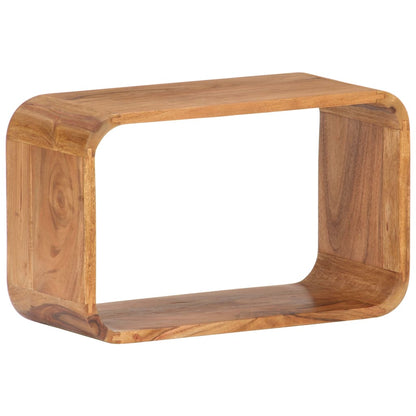 Sidobord Trä 3 delar massivt akaciaträ honungsfinish