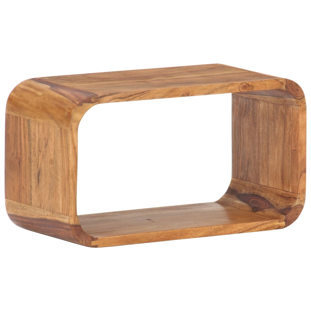 Sidobord Trä 3 delar massivt akaciaträ honungsfinish