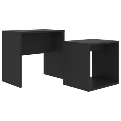 Soffbord svart set 48x30x45 cm