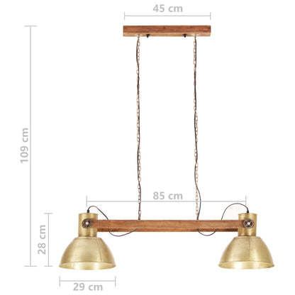 Kattovalaisin Riippuvalaisin Industrial vintage 25 W messinki 109 cm E27