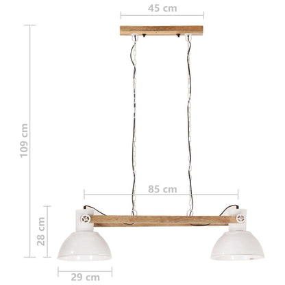 Taklampa Hänglampa industriell 25 W vit 109 cm E27