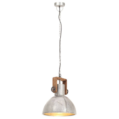 Taklampa Hänglampa industriell 25 W silver rund 30 cm E27