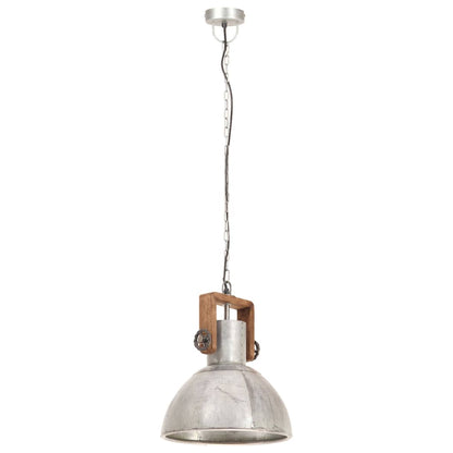 Taklampa Hänglampa industriell 25 W silver rund 30 cm E27