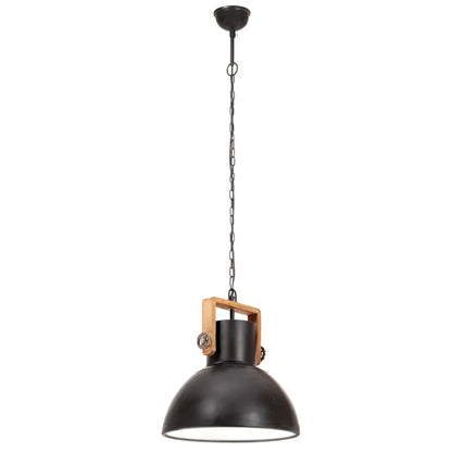 Taklampa Hänglampa industriell 25 W svart rund 40 cm E27