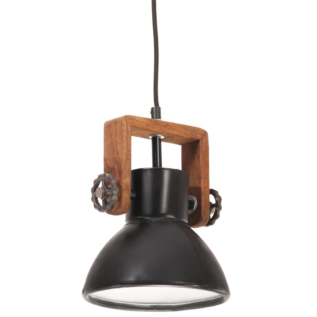 Taklampa Hänglampa industriell 25 W svart rund 19 cm E27