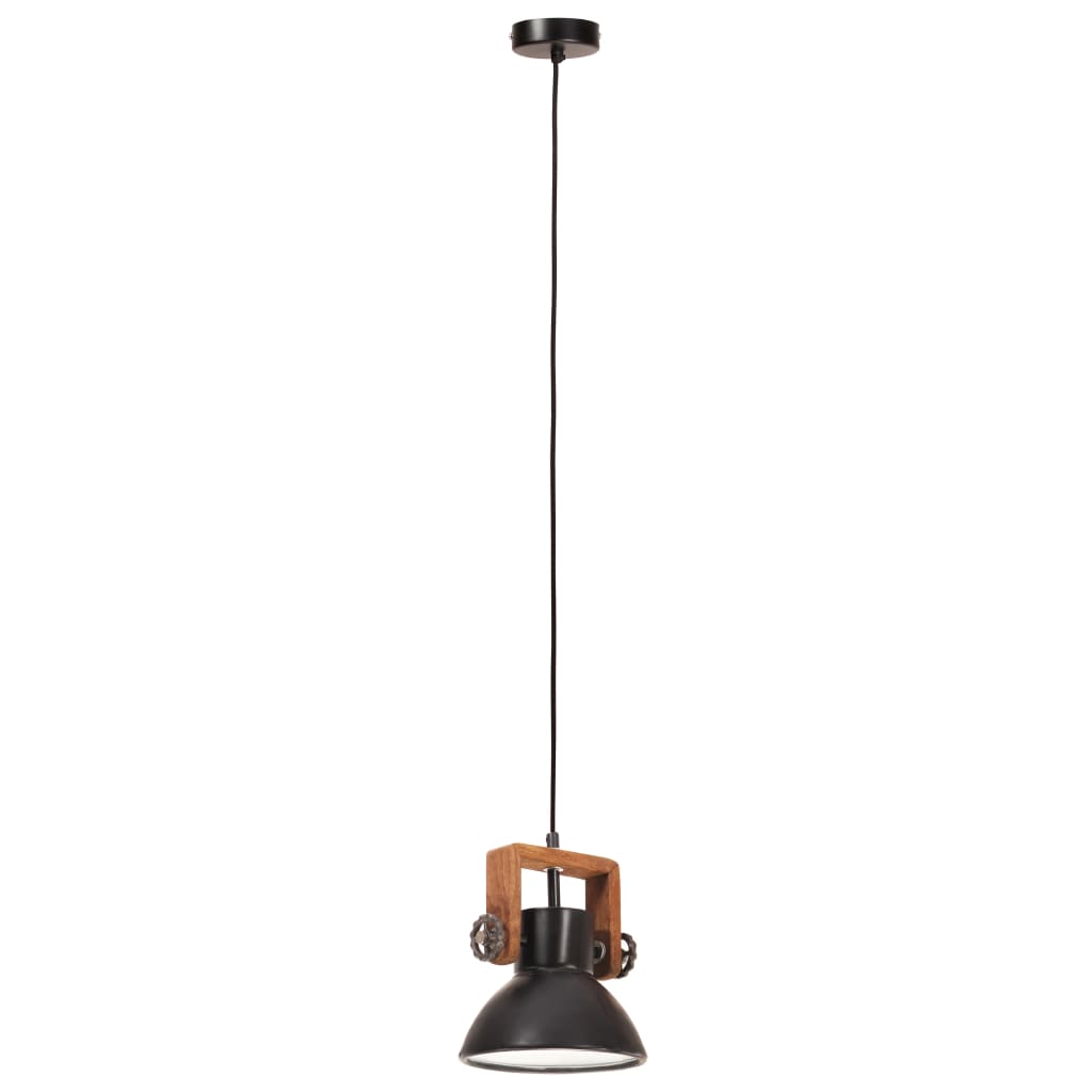 Taklampa Hänglampa industriell 25 W svart rund 19 cm E27