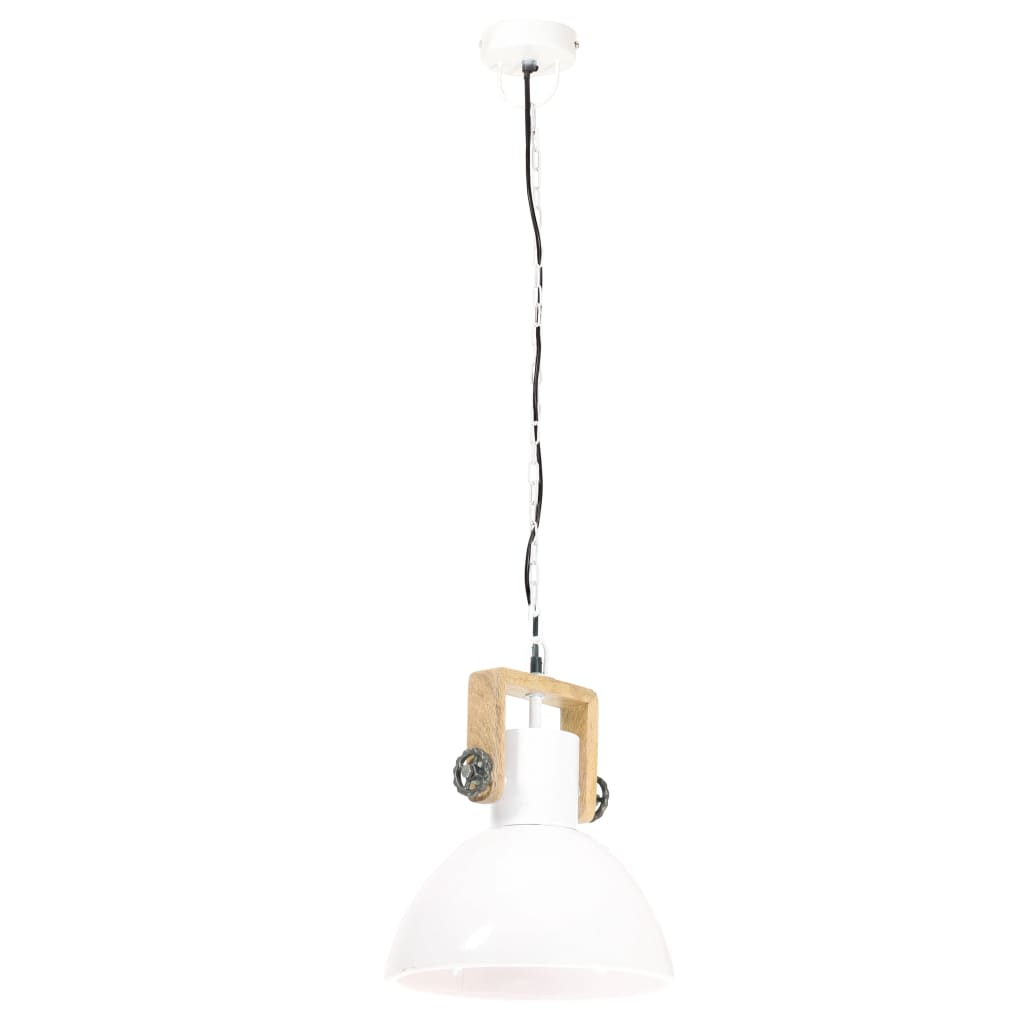 Taklampa Hänglampa industriell 25 W vit rund 30 cm E27