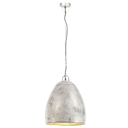 Taklampa Hänglampa industriell 25 W silver rund 42 cm E27