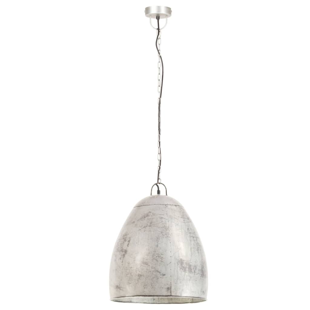 Taklampa Hänglampa industriell 25 W silver rund 42 cm E27