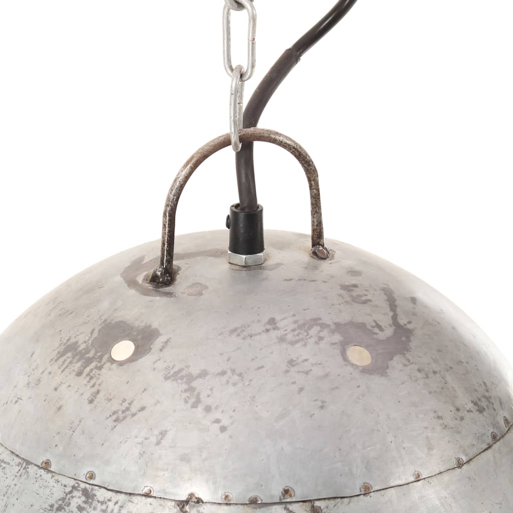 Taklampa Hänglampa industriell 25 W silver rund 42 cm E27