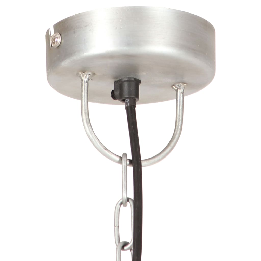 Taklampa Hänglampa industriell 25 W silver rund 32 cm E27