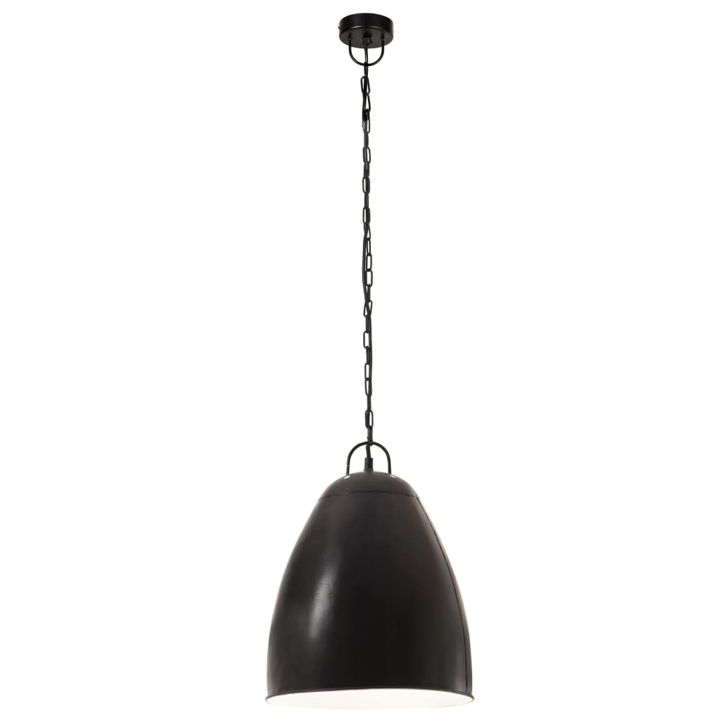 Taklampa Hänglampa industriell 25 W svart rund 32 cm E27