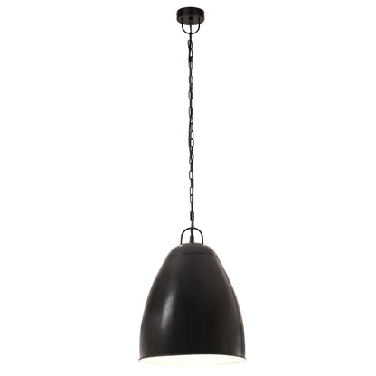 Taklampa Hänglampa industriell 25 W svart rund 32 cm E27