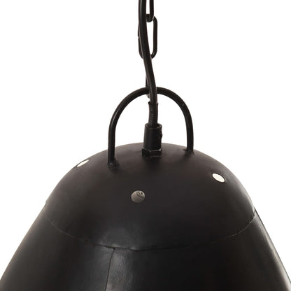 Taklampa Hänglampa industriell 25 W svart rund 32 cm E27