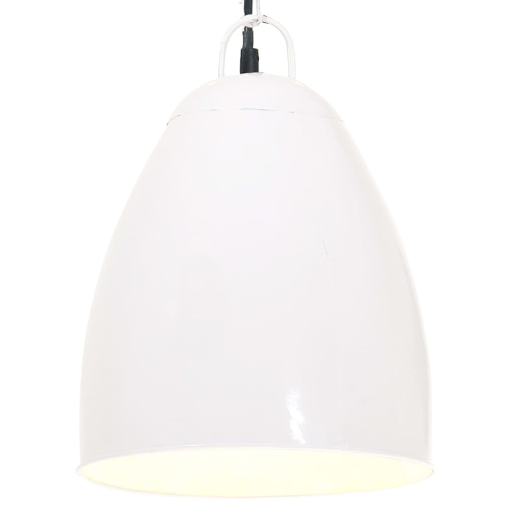 Taklampa Hänglampa industriell 25 W vit rund 32 cm E27