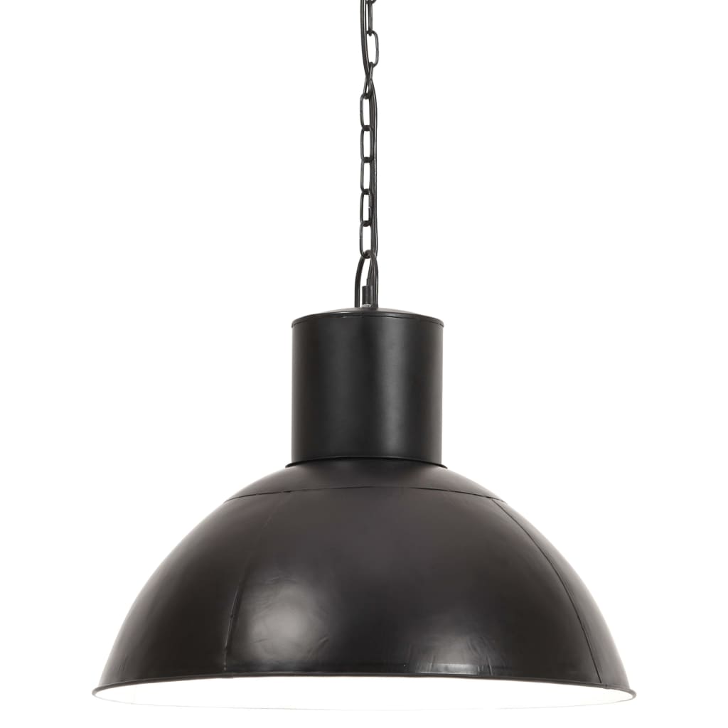 Taklampa Hänglampa industriell 25 W svart rund 48 cm E27