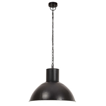 Taklampa Hänglampa industriell 25 W svart rund 48 cm E27