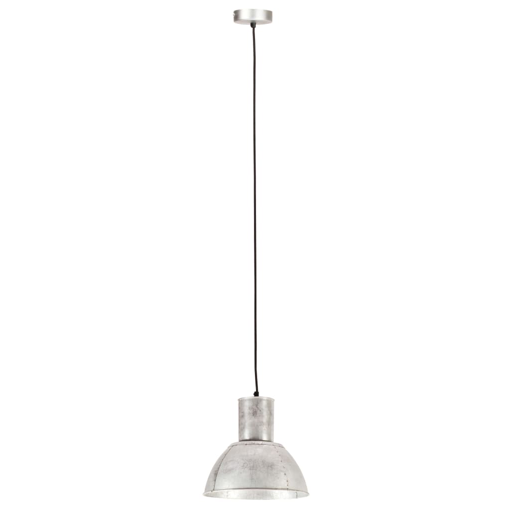 Taklampa Hänglampa 25 W silver rund 28,5 cm E27