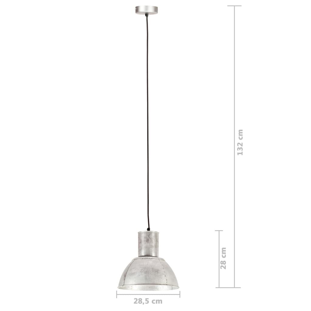 Taklampa Hänglampa 25 W silver rund 28,5 cm E27