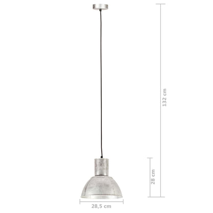 Taklampa Hänglampa 25 W silver rund 28,5 cm E27