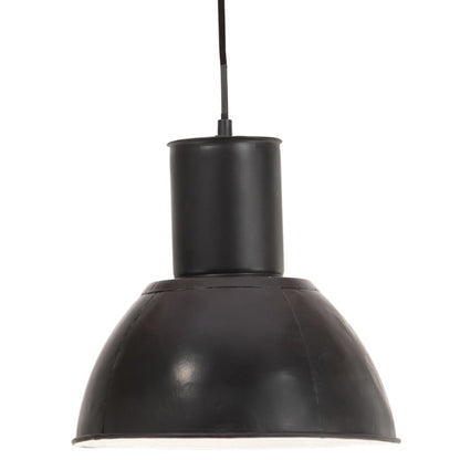 Taklampa Hänglampa industriell 25 W svart rund 28,5 cm E27