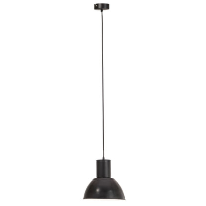 Taklampa Hänglampa industriell 25 W svart rund 28,5 cm E27