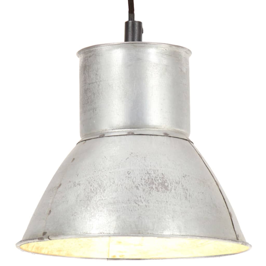 Taklampa Hänglampa 25 W silver rund 17 cm E27