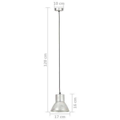 Taklampa Hänglampa 25 W silver rund 17 cm E27