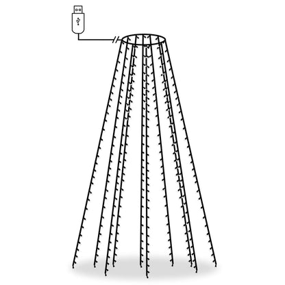 Joulukuusen valaistus Valoverkko joulukuuselle 300 LED 300 cm