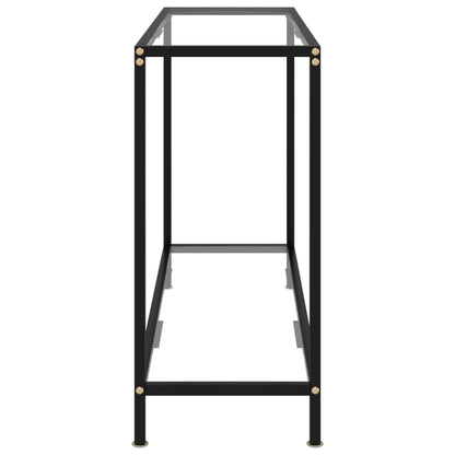 Avlastningsbord Konsollbord DIV. transparent 100x35x75 cm härdat glas