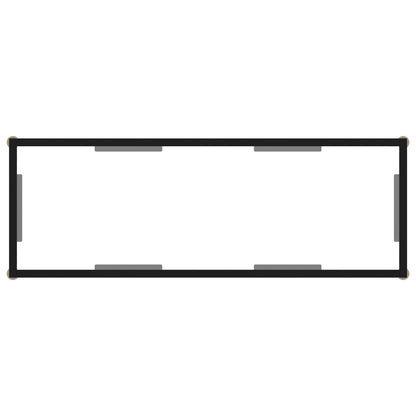 Avlastningsbord Konsollbord DIV. transparent 100x35x75 cm härdat glas