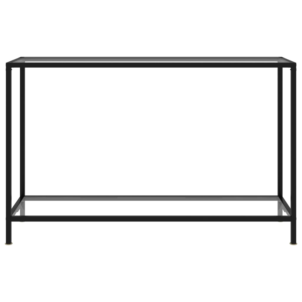 Avlastningsbord Konsollbord DIV. transparent 120x35x75 cm härdat glas
