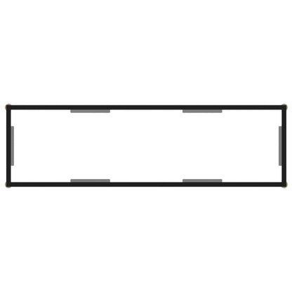 Avlastningsbord Konsollbord DIV. transparent 120x35x75 cm härdat glas