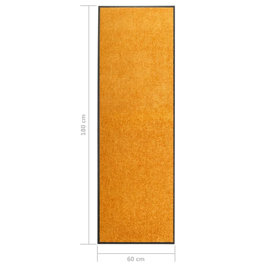 Dörrmatta tvättbar orange 60x180 cm