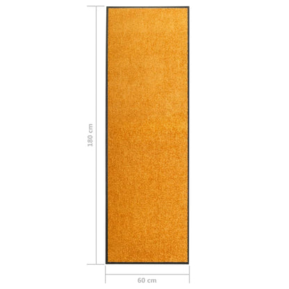 Dörrmatta tvättbar orange 60x180 cm