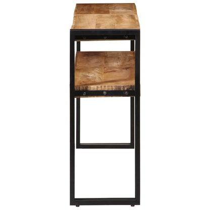 Avlastningsbord Konsollbord Trä 150x30x75 cm grovt mangoträ