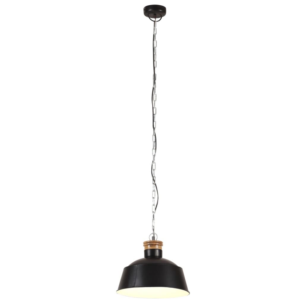 Taklampa Hänglampa industriell 32 cm svart E27