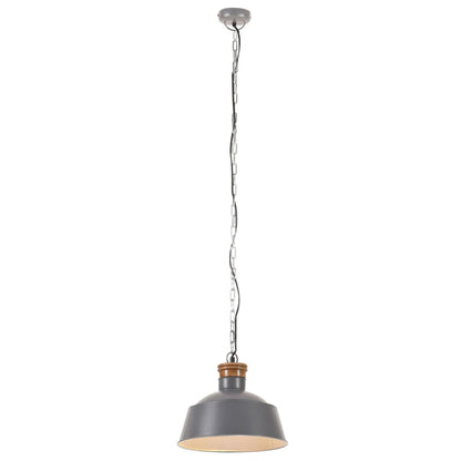 Taklampa Hänglampa industriell 32 cm grå E27