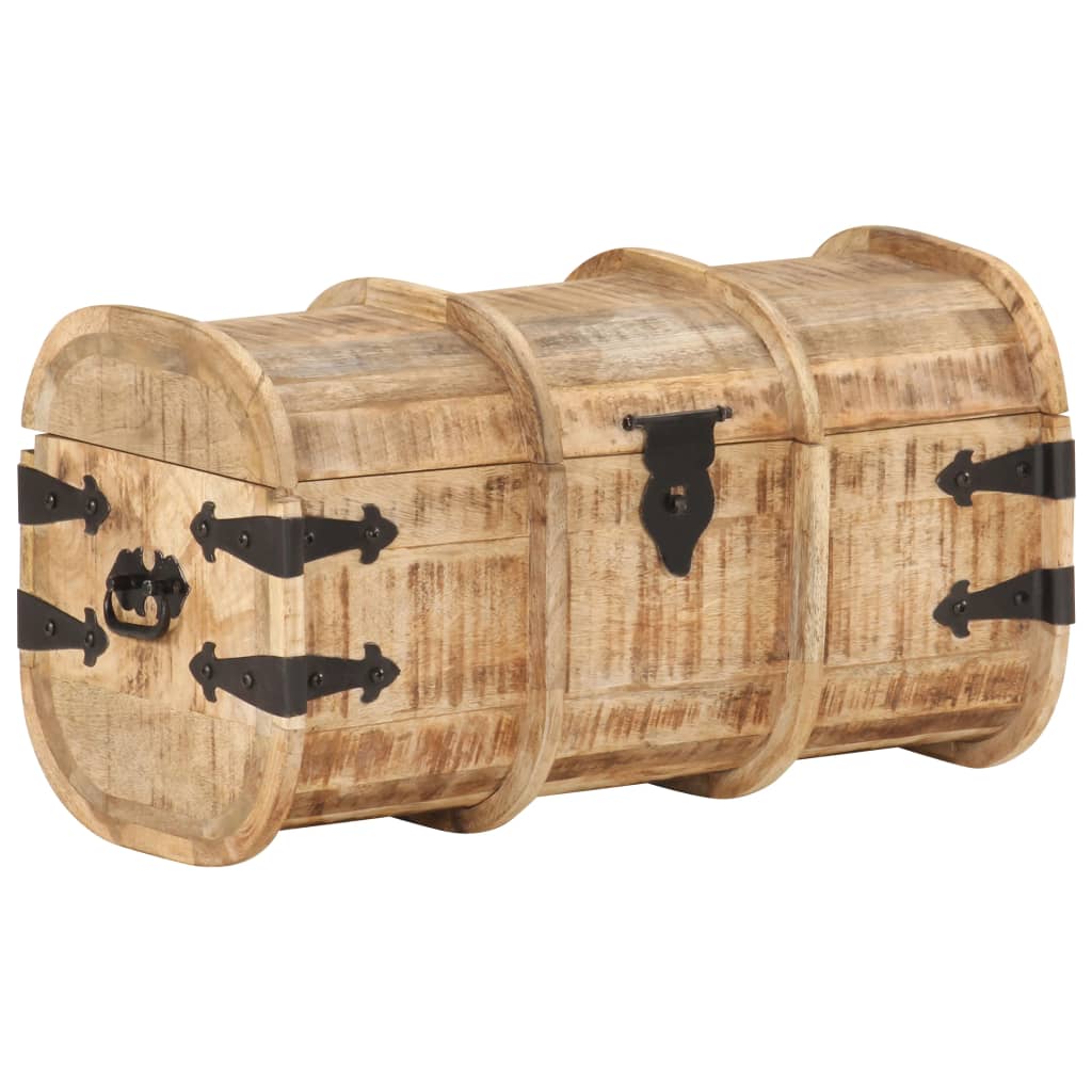 Förvaringskista 2 st massivt mangoträ