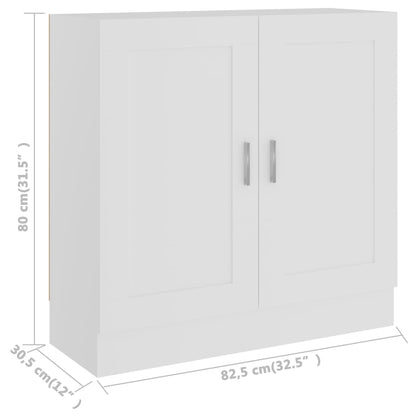 Bokhylla vit 82,5x30,5x80 cm