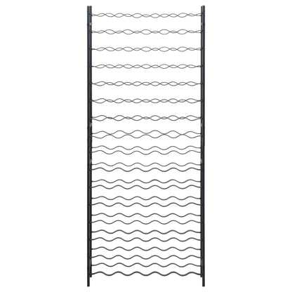Vinställ för 96 flaskor svart järn