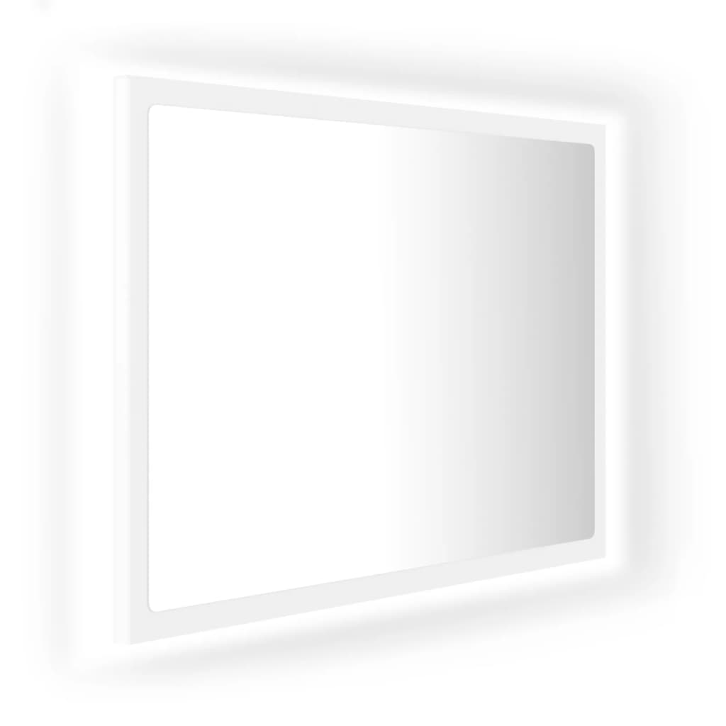 Badrumsspegel med LED vit 60x8,5x37 cm akryl