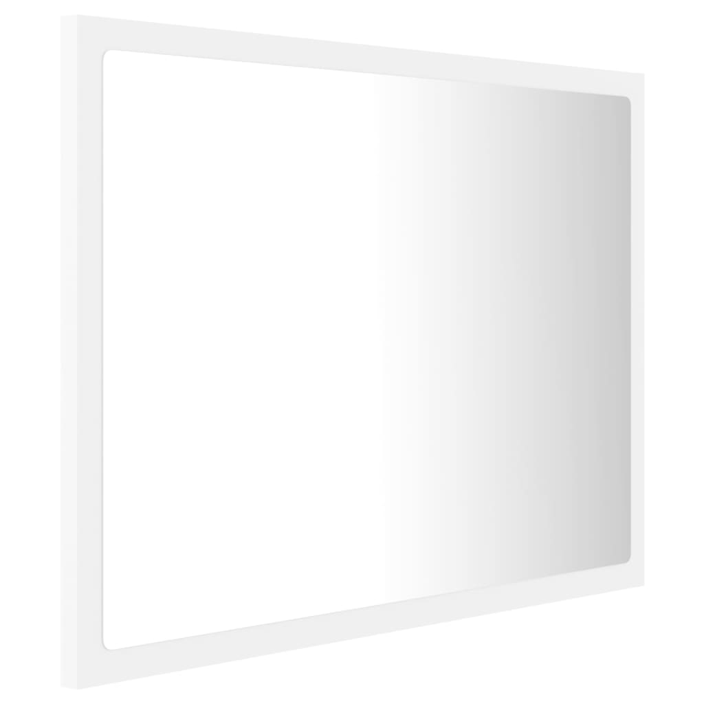 Badrumsspegel med LED vit 60x8,5x37 cm akryl